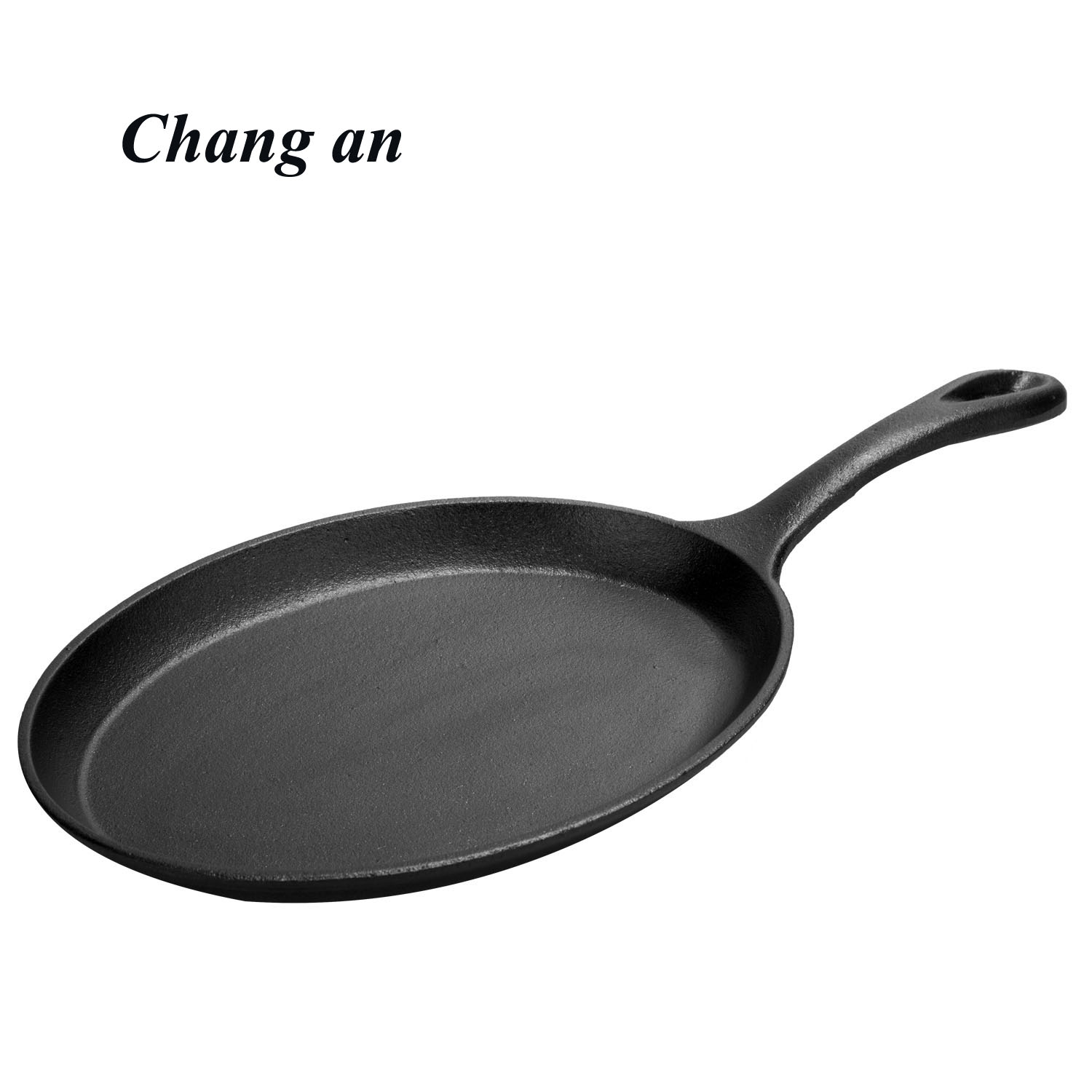 Cast iron sizzling pan