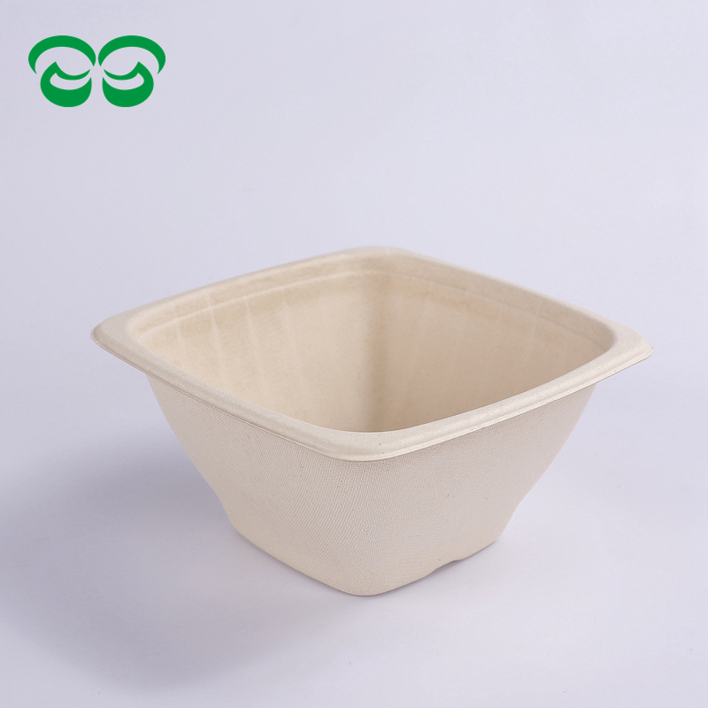 Biodegradable Sugarcane Bagasse 42oz Salad Bowl