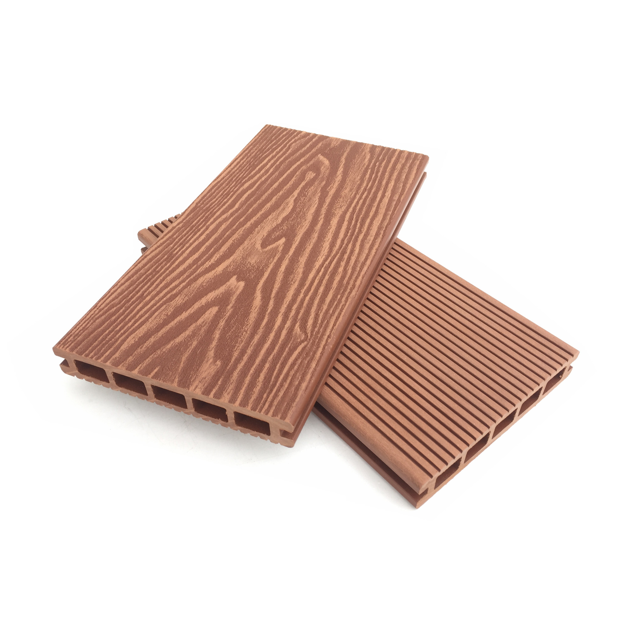 3D embossed wood plastic composite (WPC) decking 25x150mm