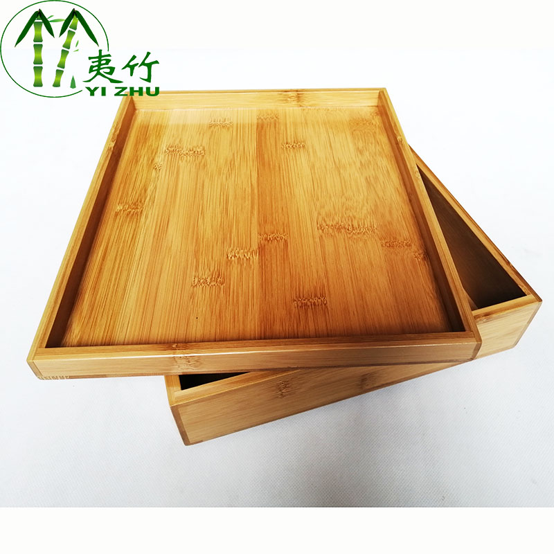 Bamboo 2 Layers File Tray