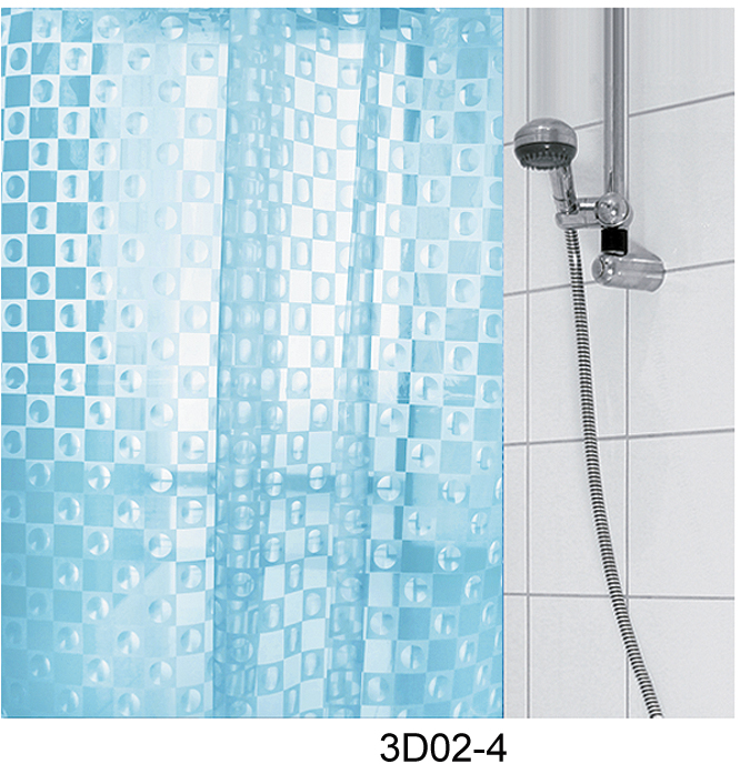 3d Peva Shower Curtain
