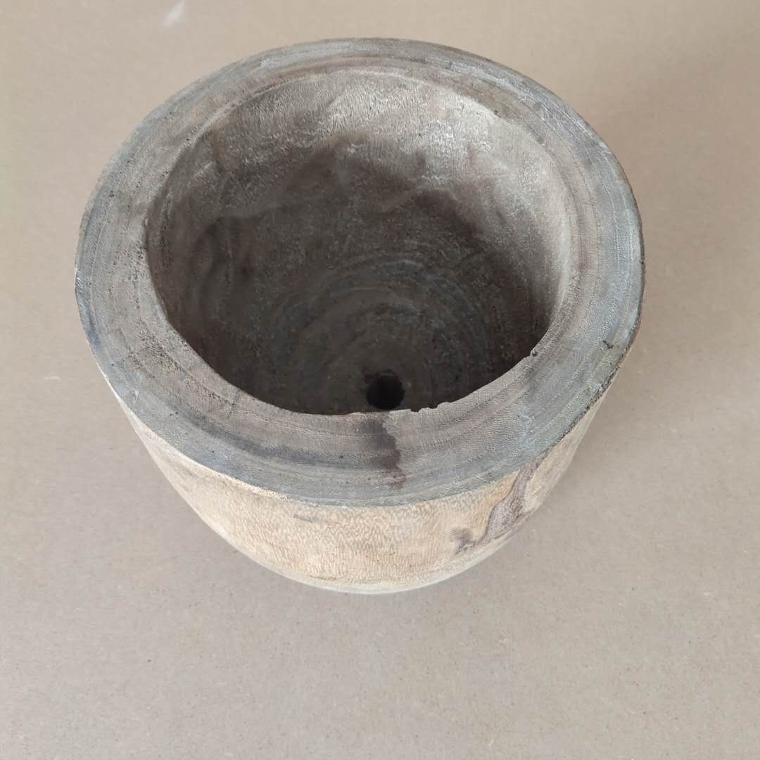 Wooden Round Pot