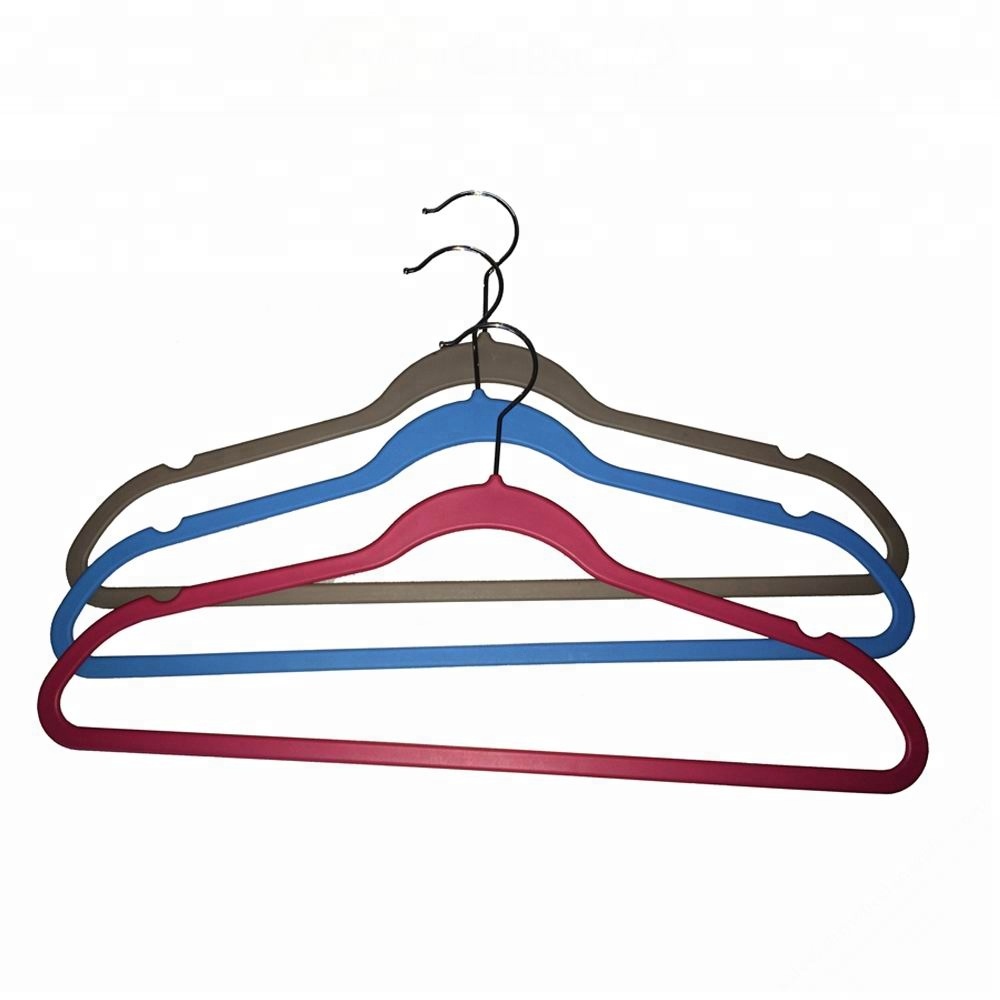 Rubber Coated Plastic Clothes Hanger