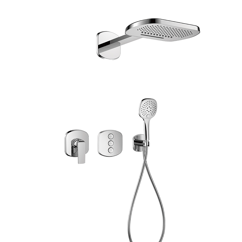 FLOVA Single lever concealed shower mixer with GoClick-3 buttons