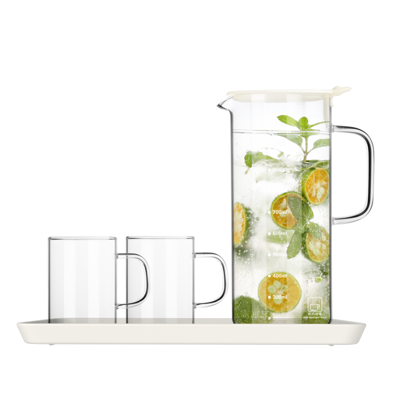glass water jug set