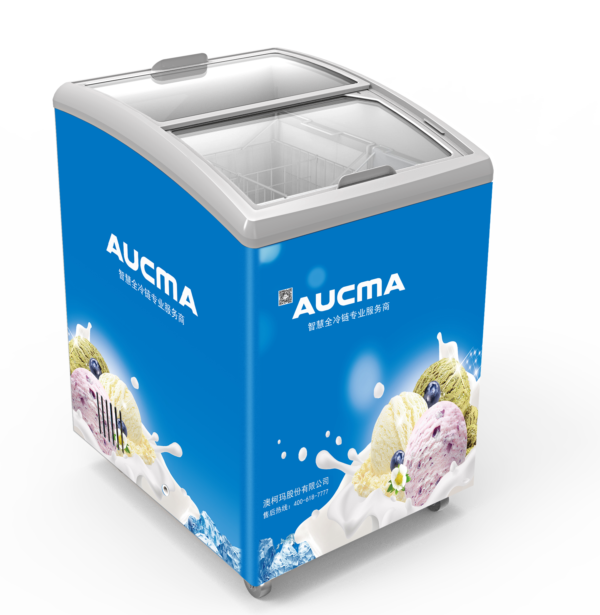 Aucma Curved Door Chest Showcase-Sf152
