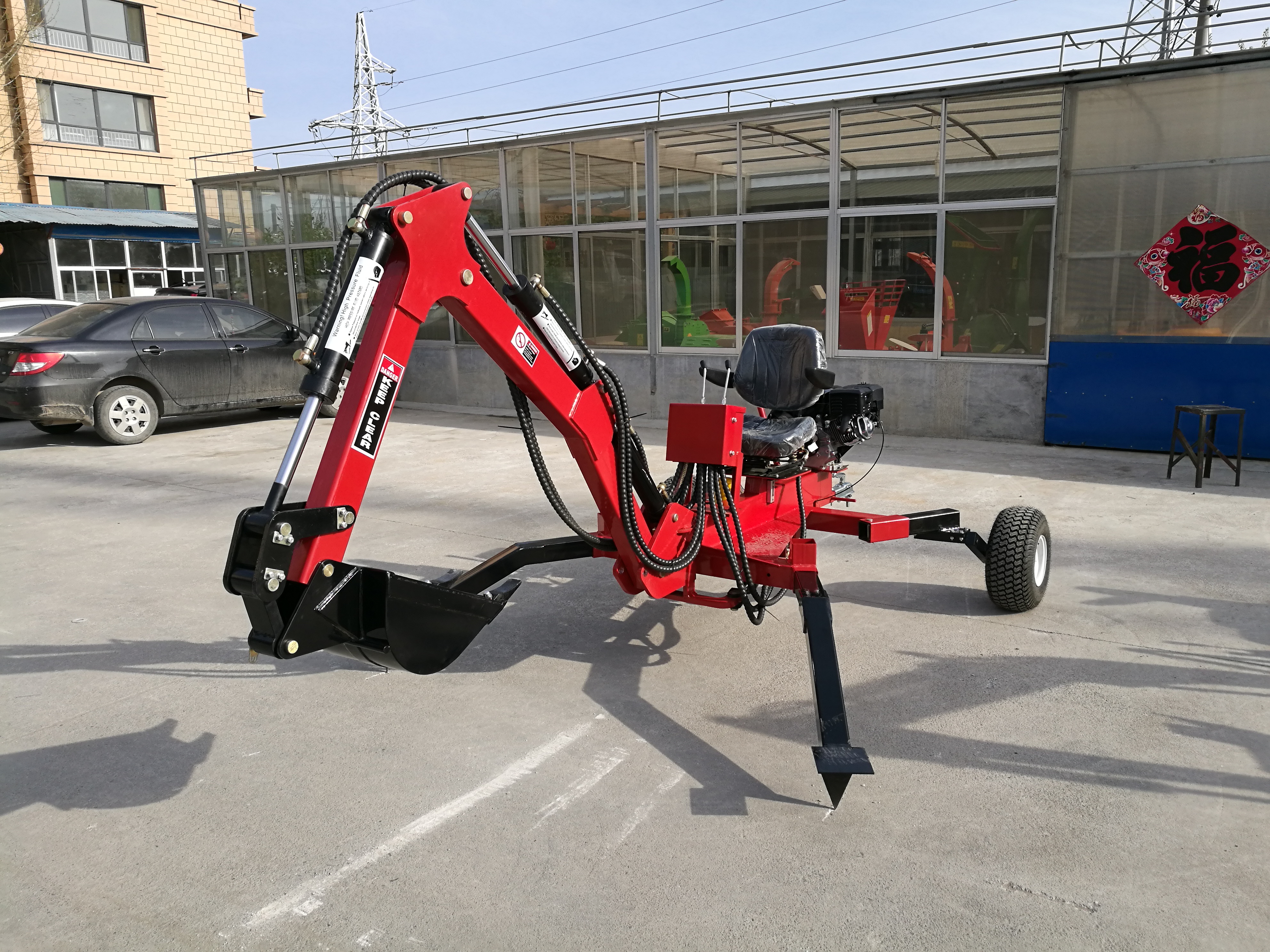 ATV backhoe