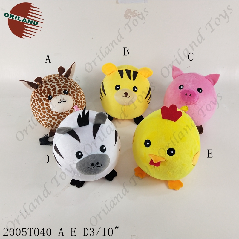 Inflatable stuffed toys funny soft toy gift for kids animal ball dolls