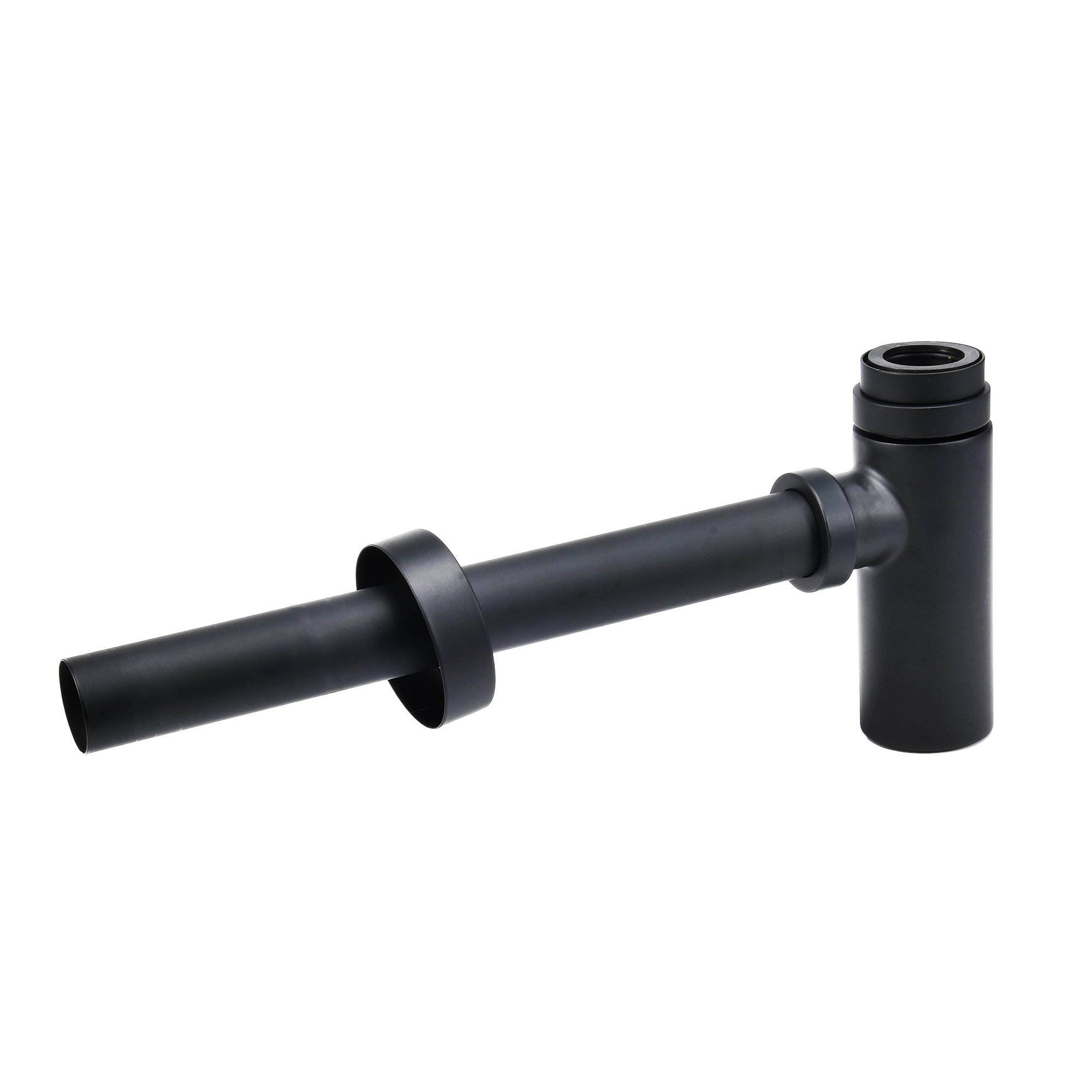 DOZ top seller brass matt black bottle trap EN274