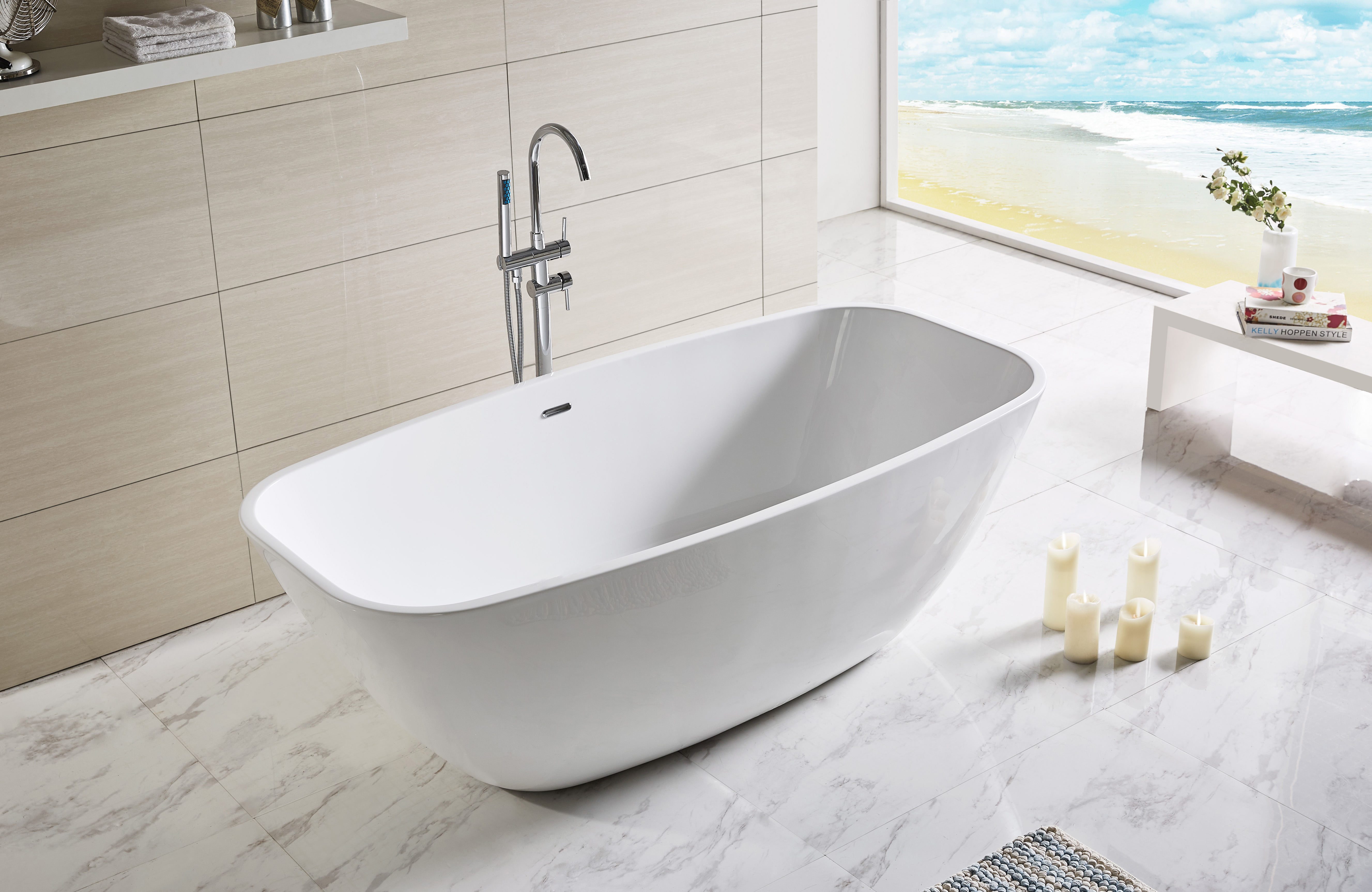 WOMA Soaking freestanding bathtub
