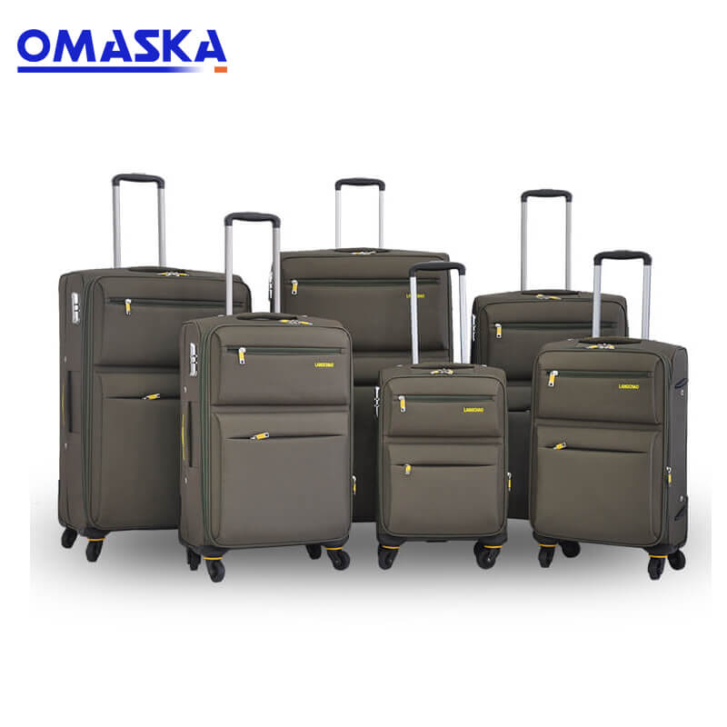 Wholesale China 100% Polyester Fabric Lining Ultra Light-Weight China 4 Wheels Trolley Luggage Bags