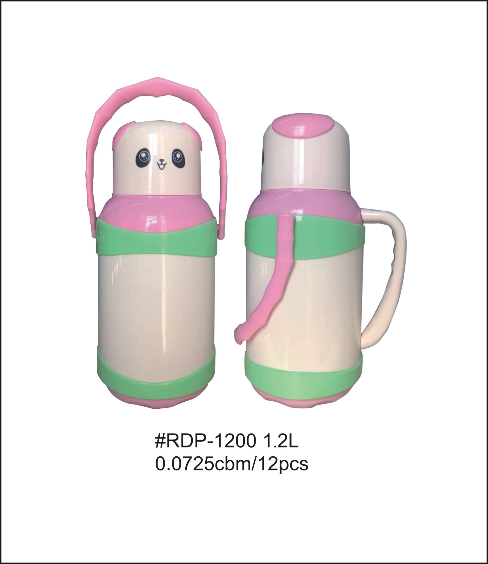 Plastic Vacuum Flask With Glass Refill