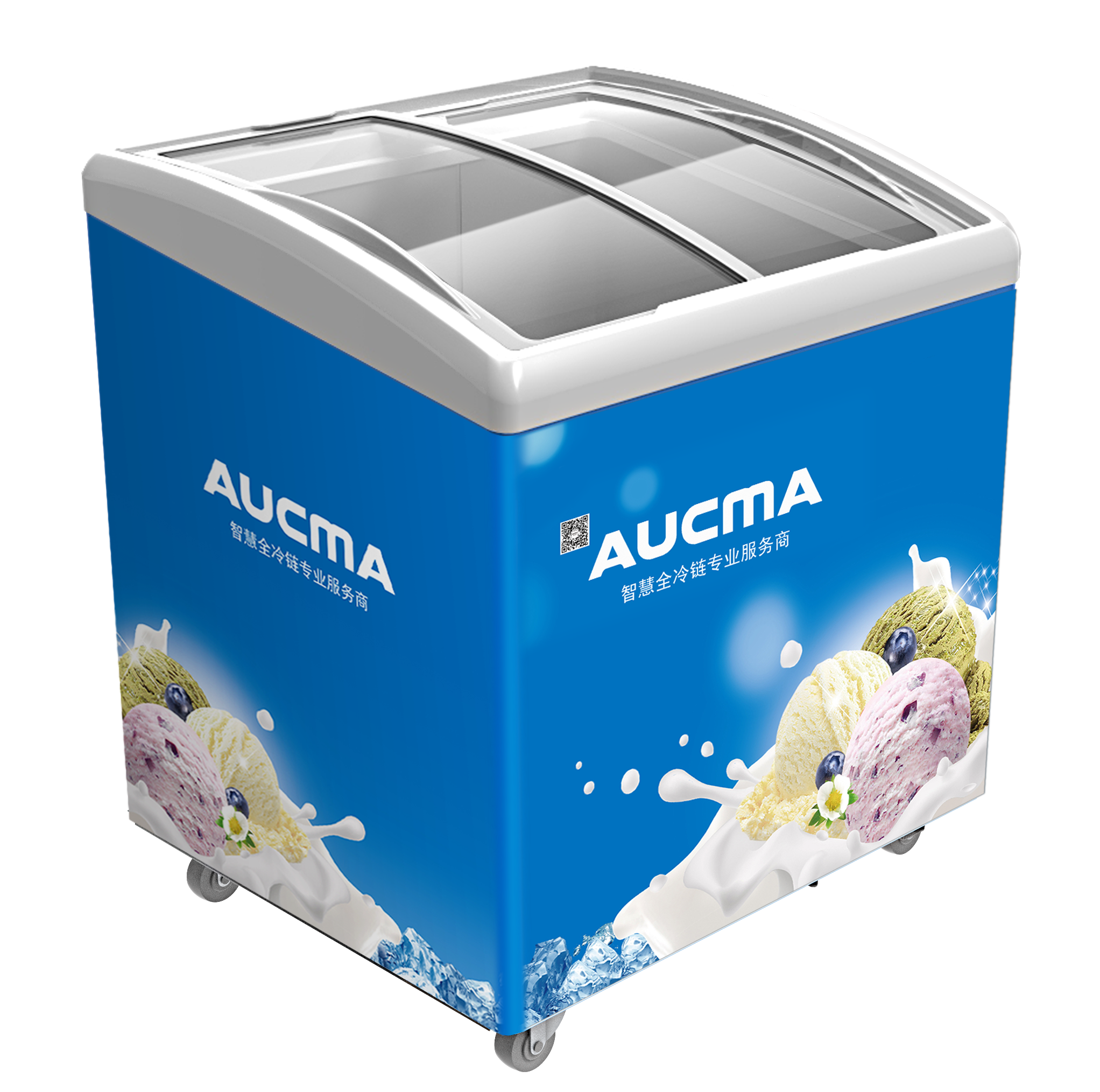 Aucma Curved Door Chest Showcase-Sf180