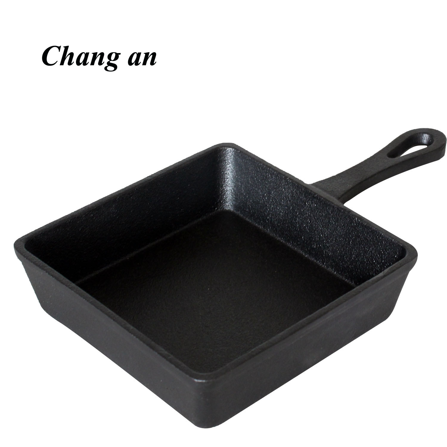 Cast iron square frying pan