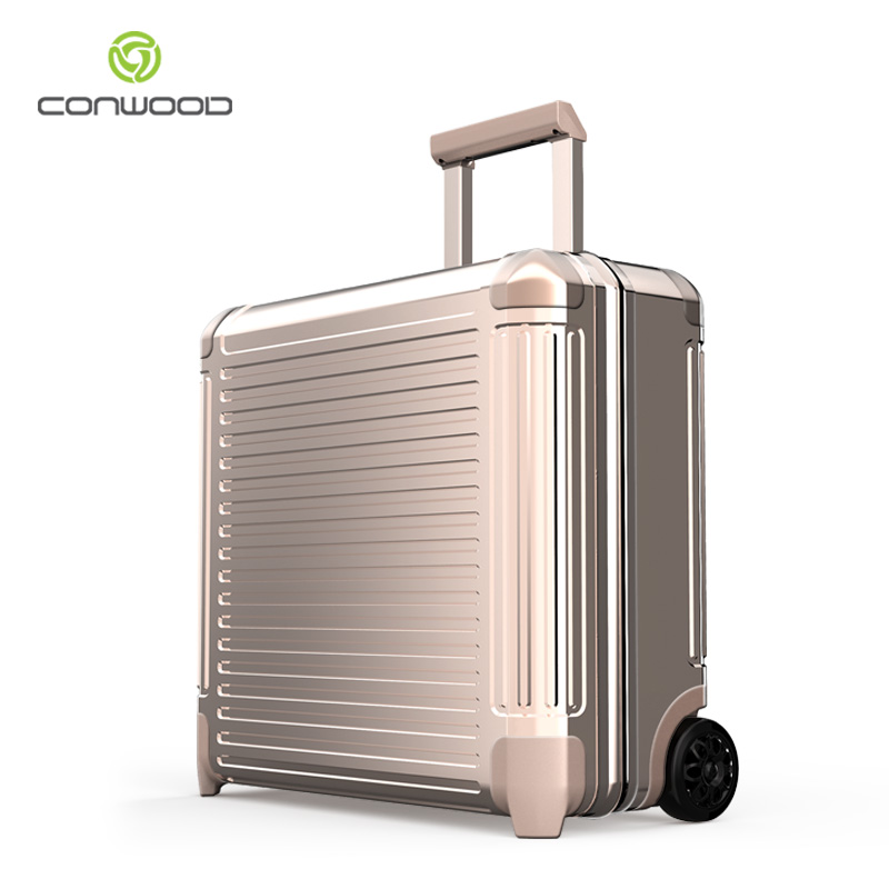 LUGGAGE.Aluminum-magnesium computer trolley case
