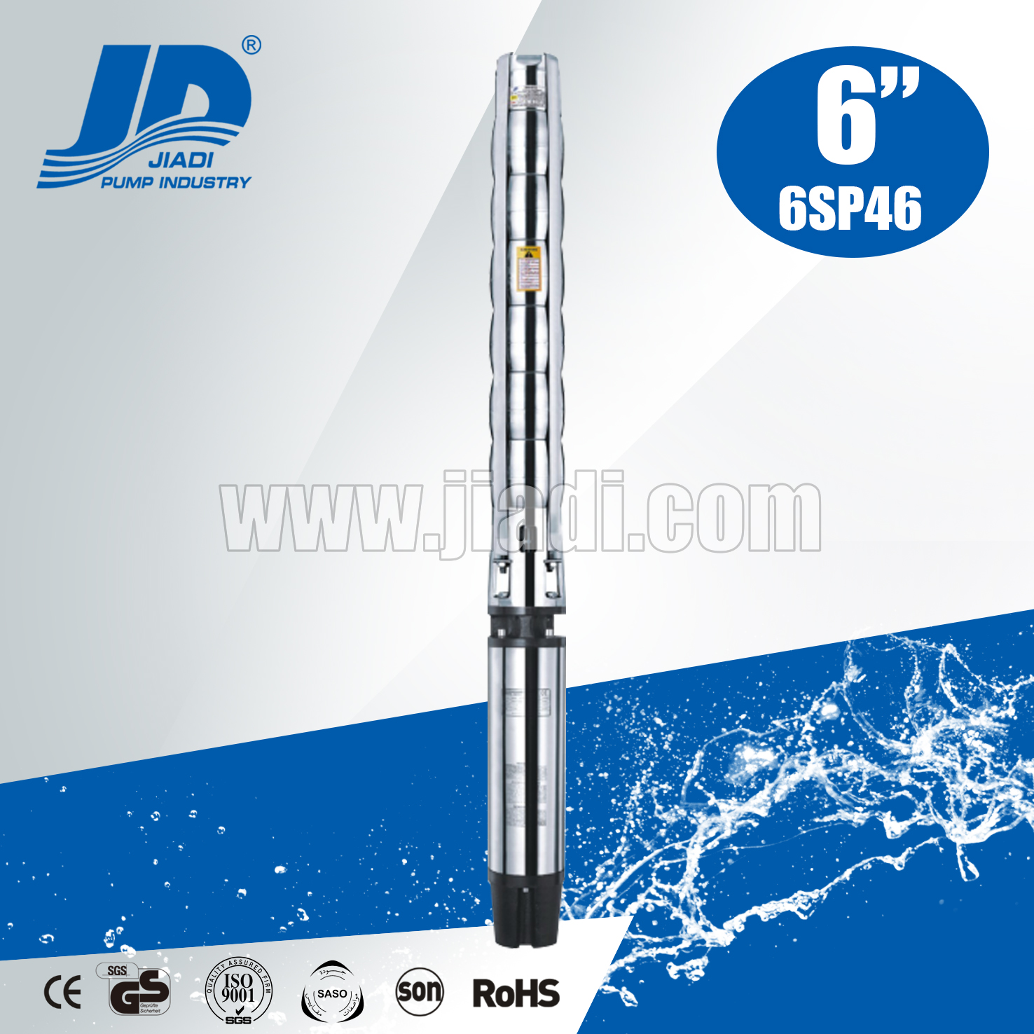 6'' Stainless Steel Submersible Deep Well Pump