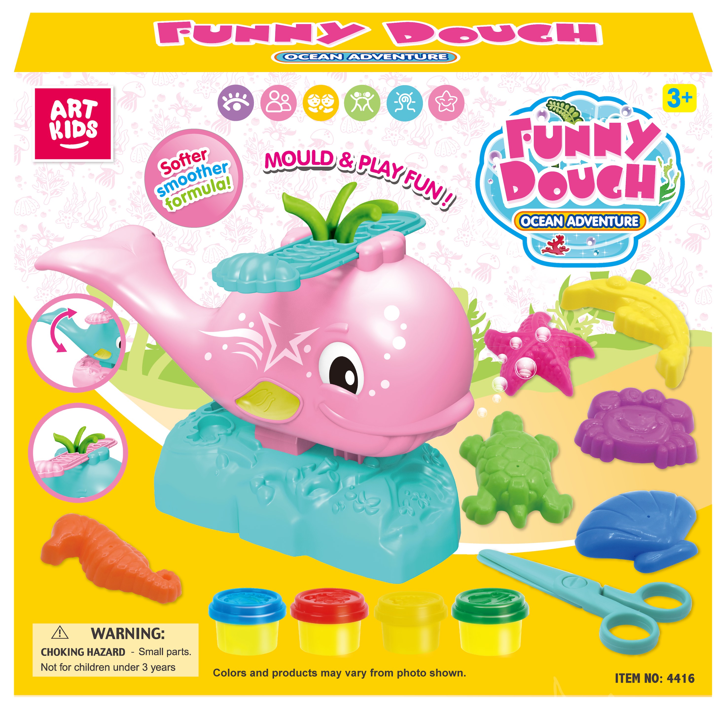 PLAY DOUGH FUNNY DOUGH OCEAN WORLD/color box
