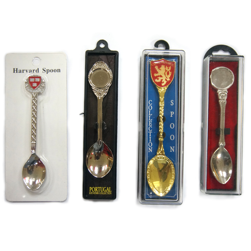 OEM Metal Enamel Epoxy Zinc Alloy Tourism Souvenir Spoon