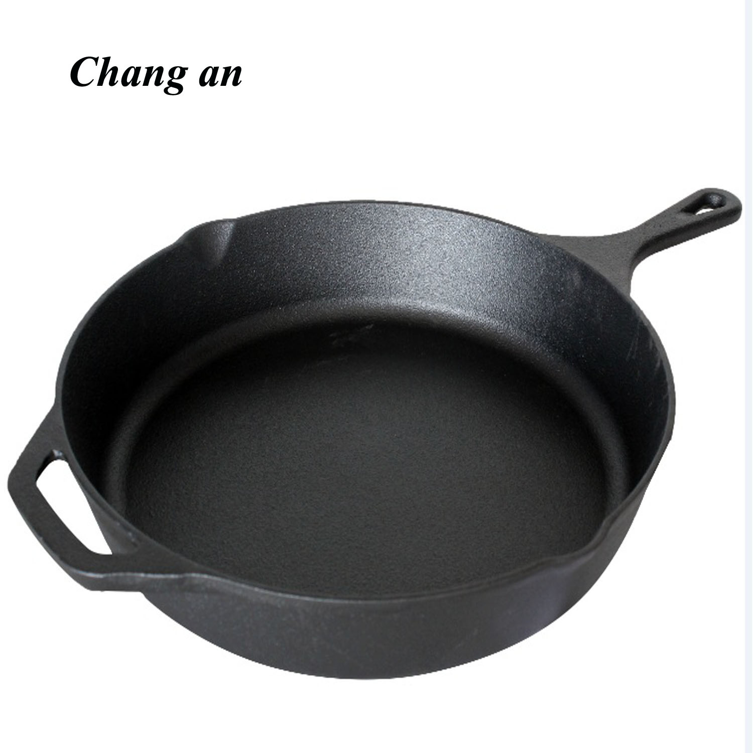 Cast iron preseasoned oil skillet