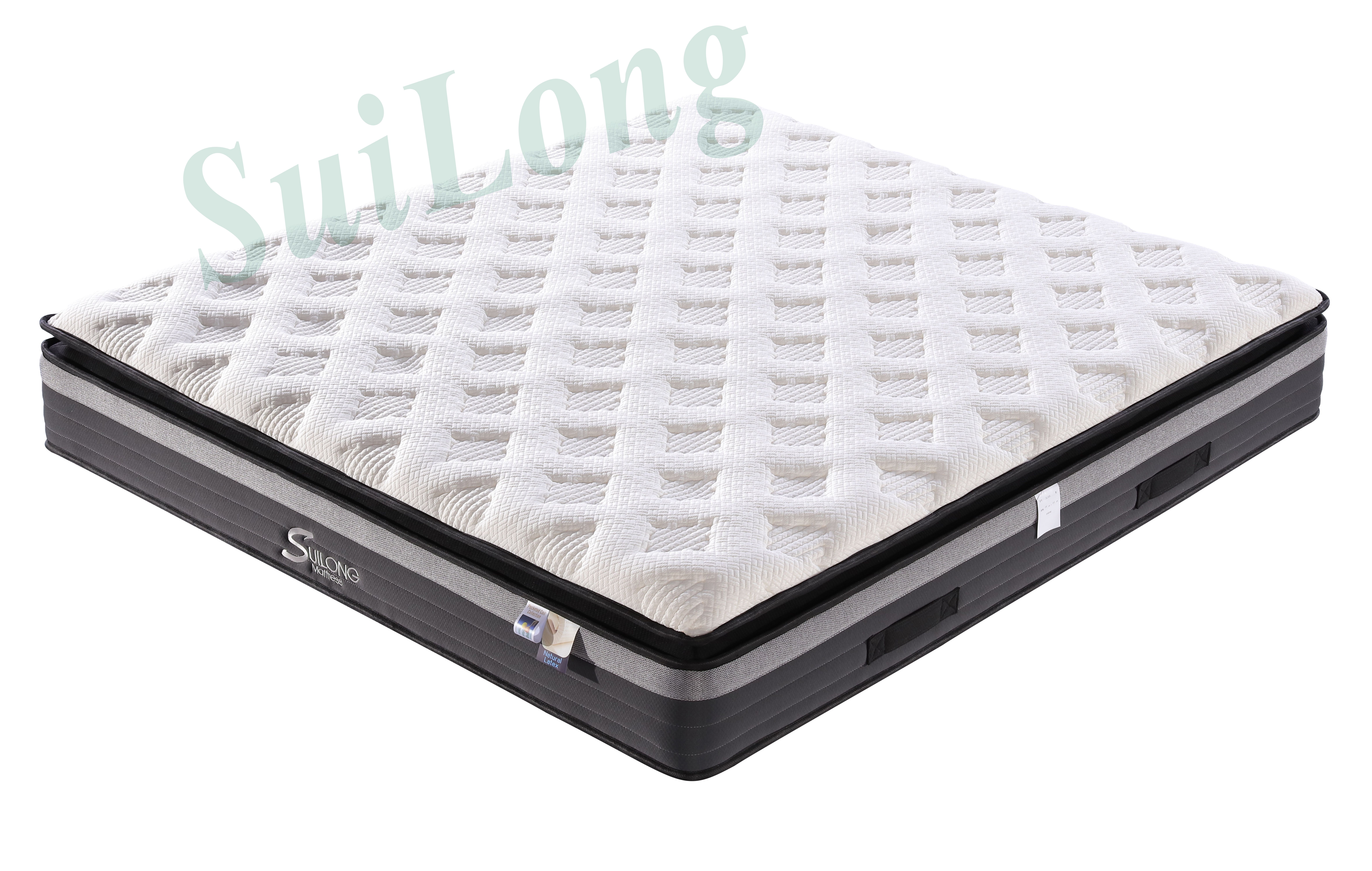 Pillow top Double pocket spring Latex mattress