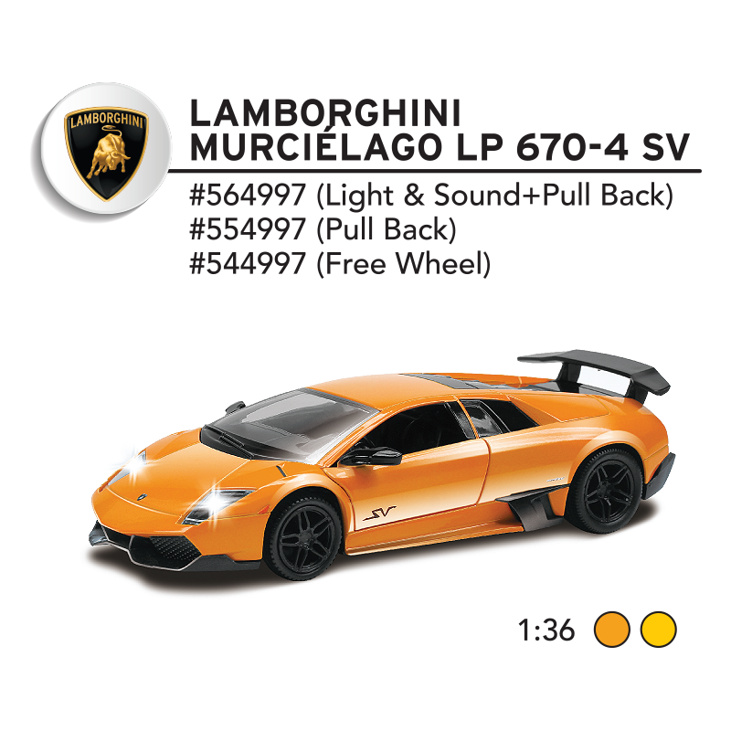 1:32 Lamborghini Murcielago LP670-4 SV