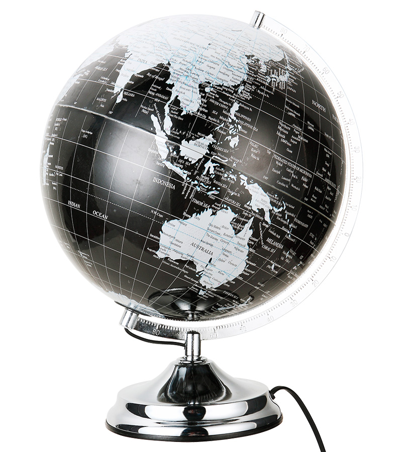 Touch-controlling Lamp World Globe lluminated World Globe Lighting World Map Globe World Political Map Earth Globe with Light for Decoration