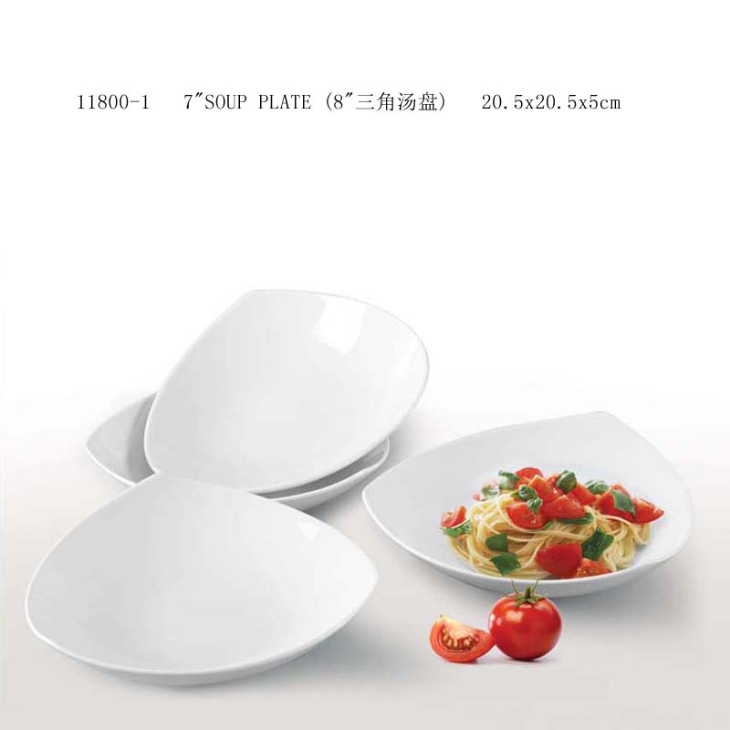 Soup plate Triangles shape