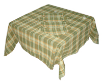Cotton Check Pattern Table Cloth