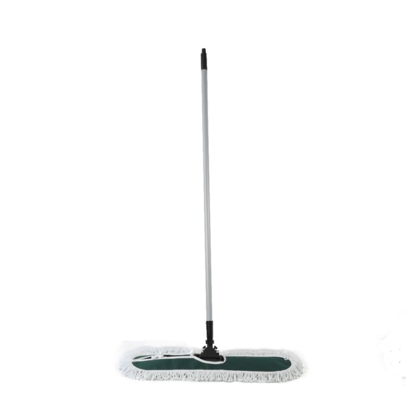 36'' Commercial Dust Mop Dry Wet Cotton Yarn White Head Industrial Replacement Twist Dust Mop Set