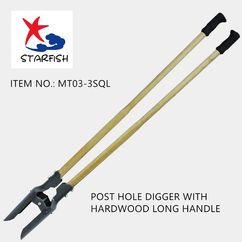 Post Hole Digger With Hardwood Long Handle