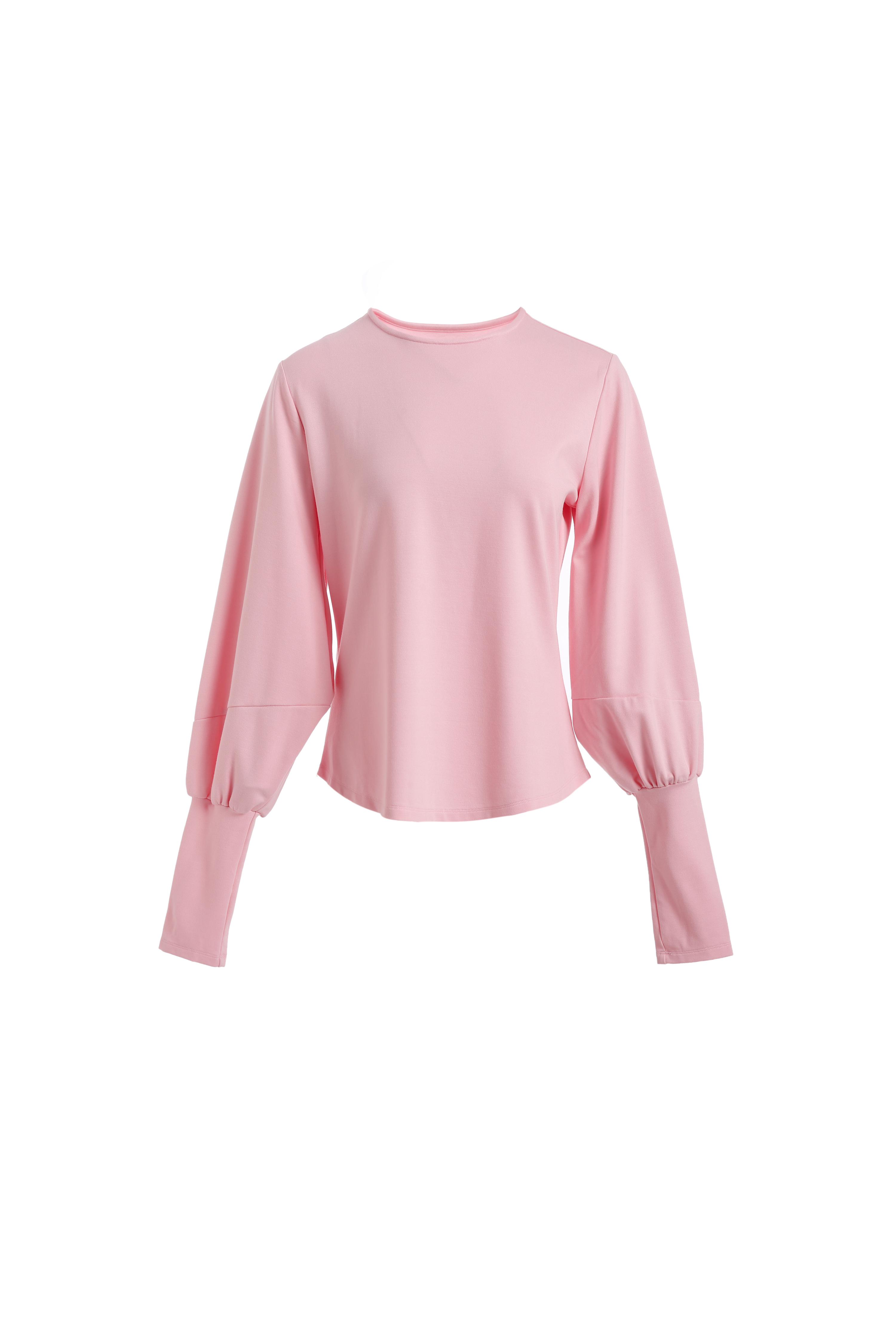 Balloon Long Sleeve Crew Neck Top