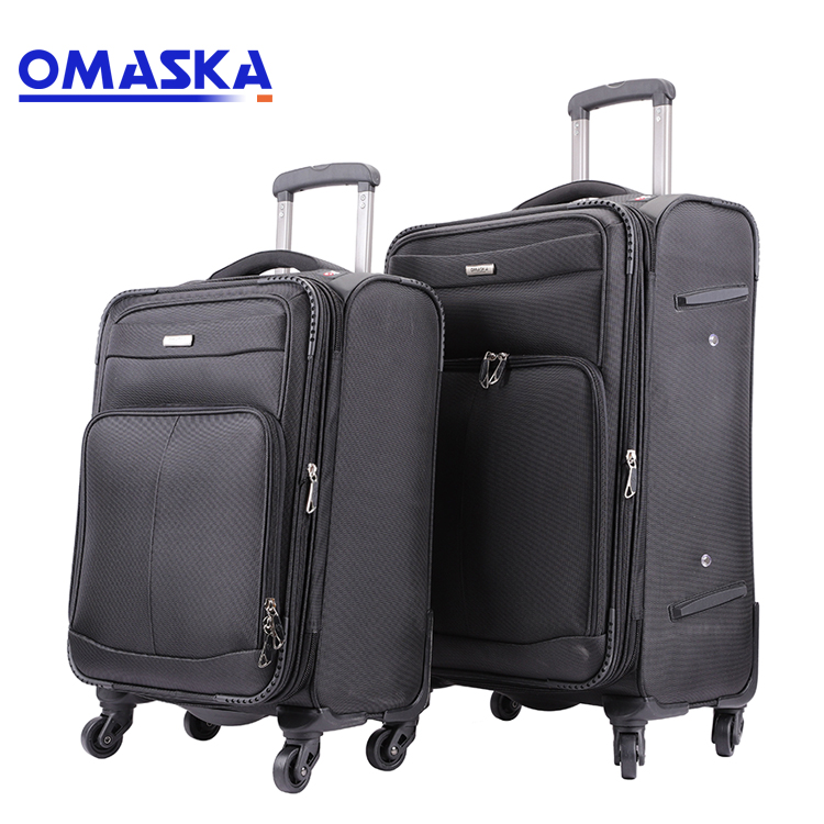 1-1 2pcs set spinner wheel luggage factory wholesale direct sale nice quality business oxford custom logo suitcase