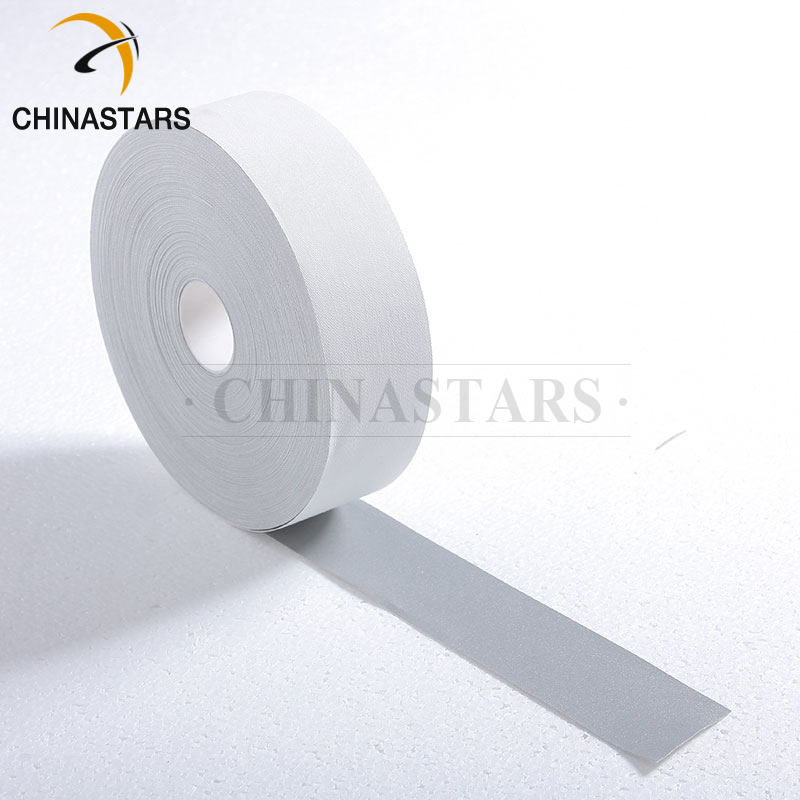 Elastic reflective tape spandex stretch fabric