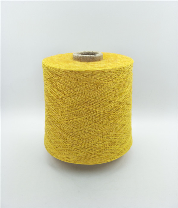 Dope dyed acrylic core spun yarn