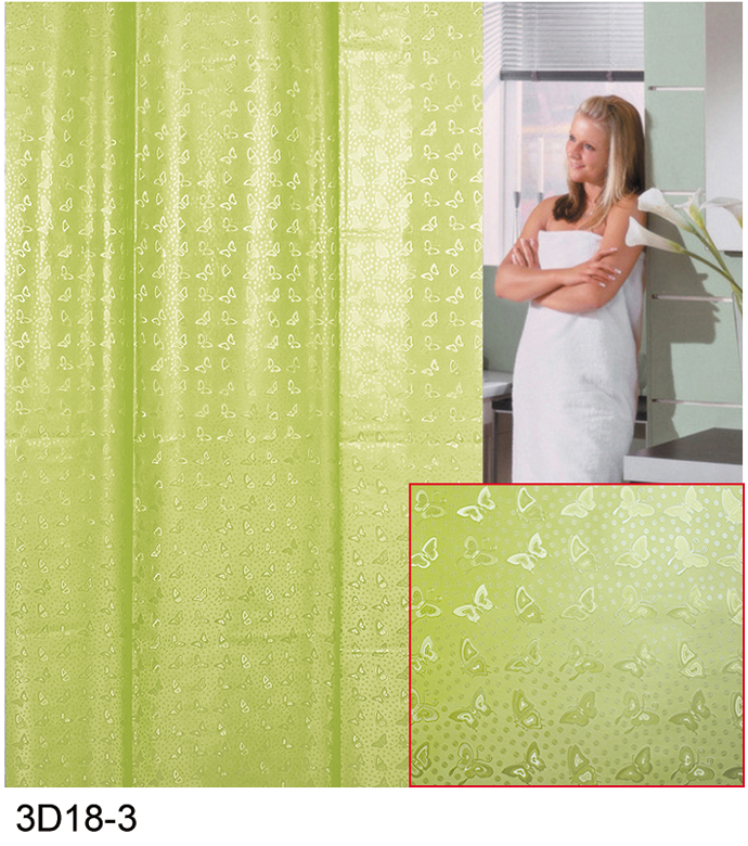 3d Peva Shower Curtain