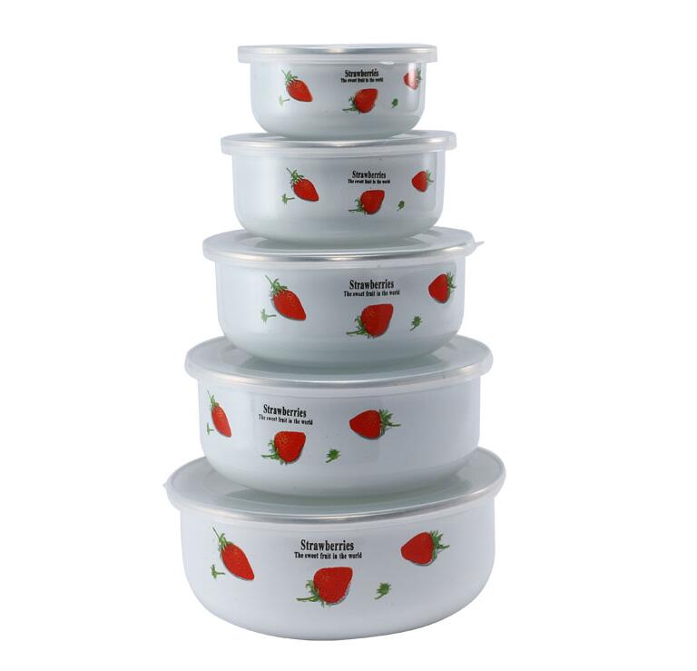 Enamel storage bowl