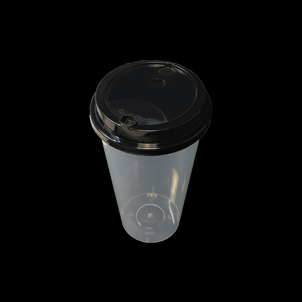Yiqiang KY 90-500 Disposable Plastic Water / Milk Tea / Juice Cup With Cup Lid Manufacturer