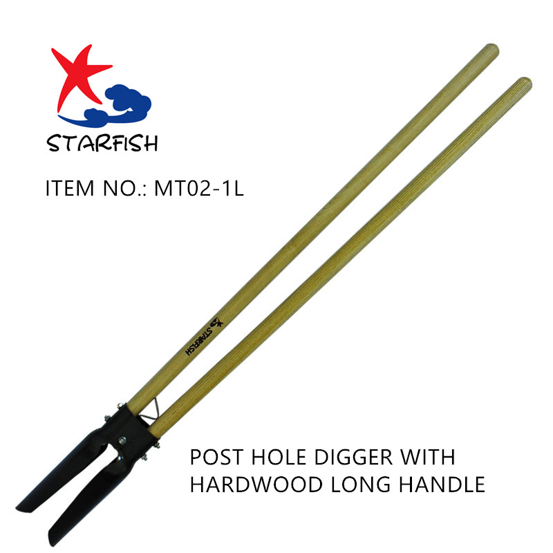 Post Hole Digger With Hardwood Long Handle