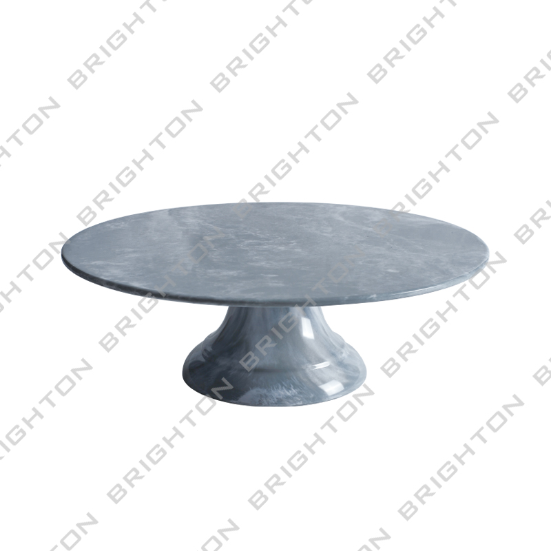 Brighton high quality hot selling newest design melamine plastic cake stand plate