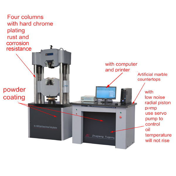 Microcomputer Controlled Electro-hydraulic Servo Universal Testing Machine