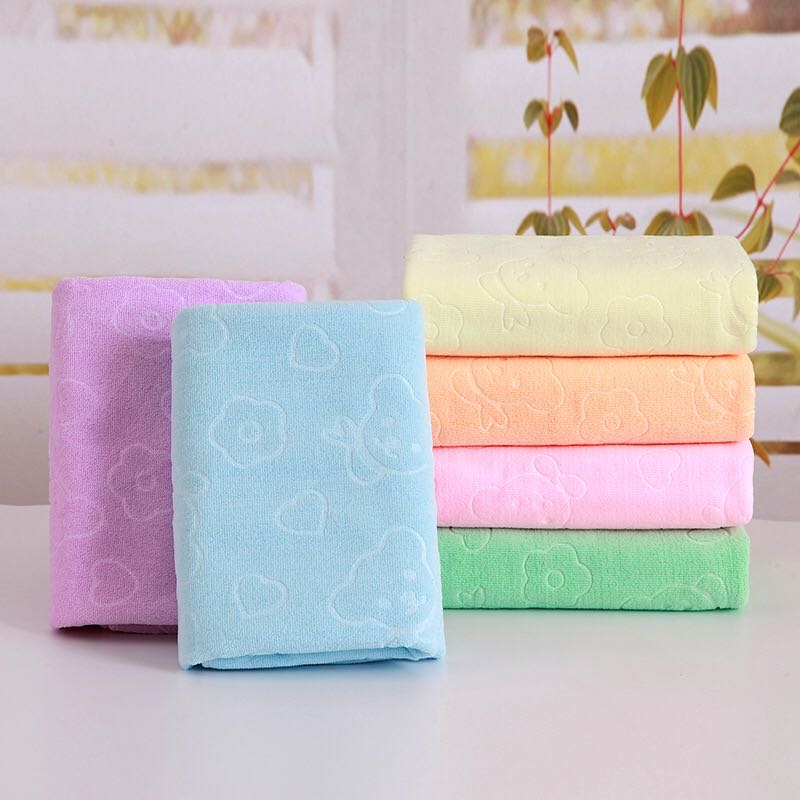 microfiber emboss towel bath towel