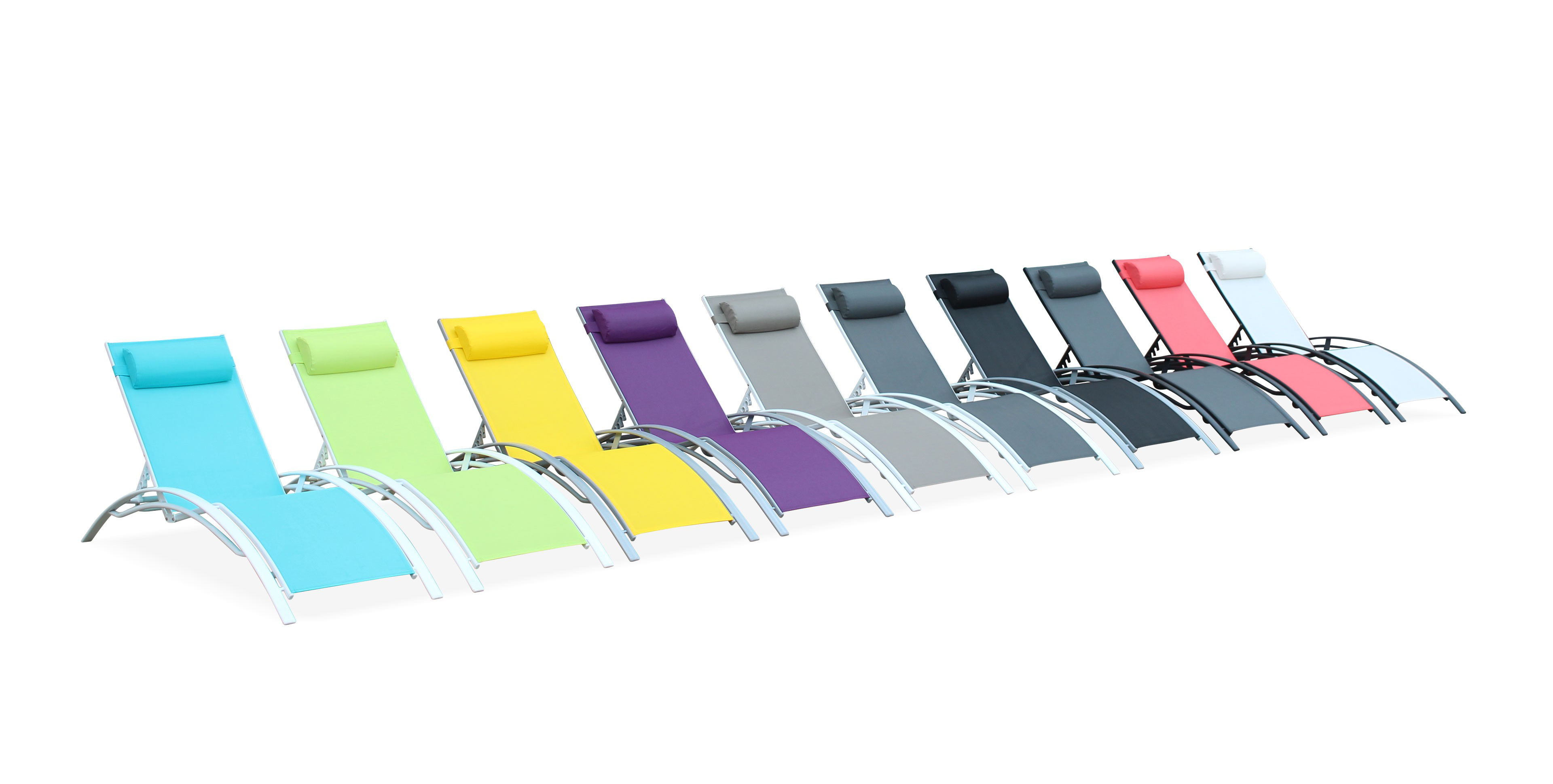 Steel chaise lounge