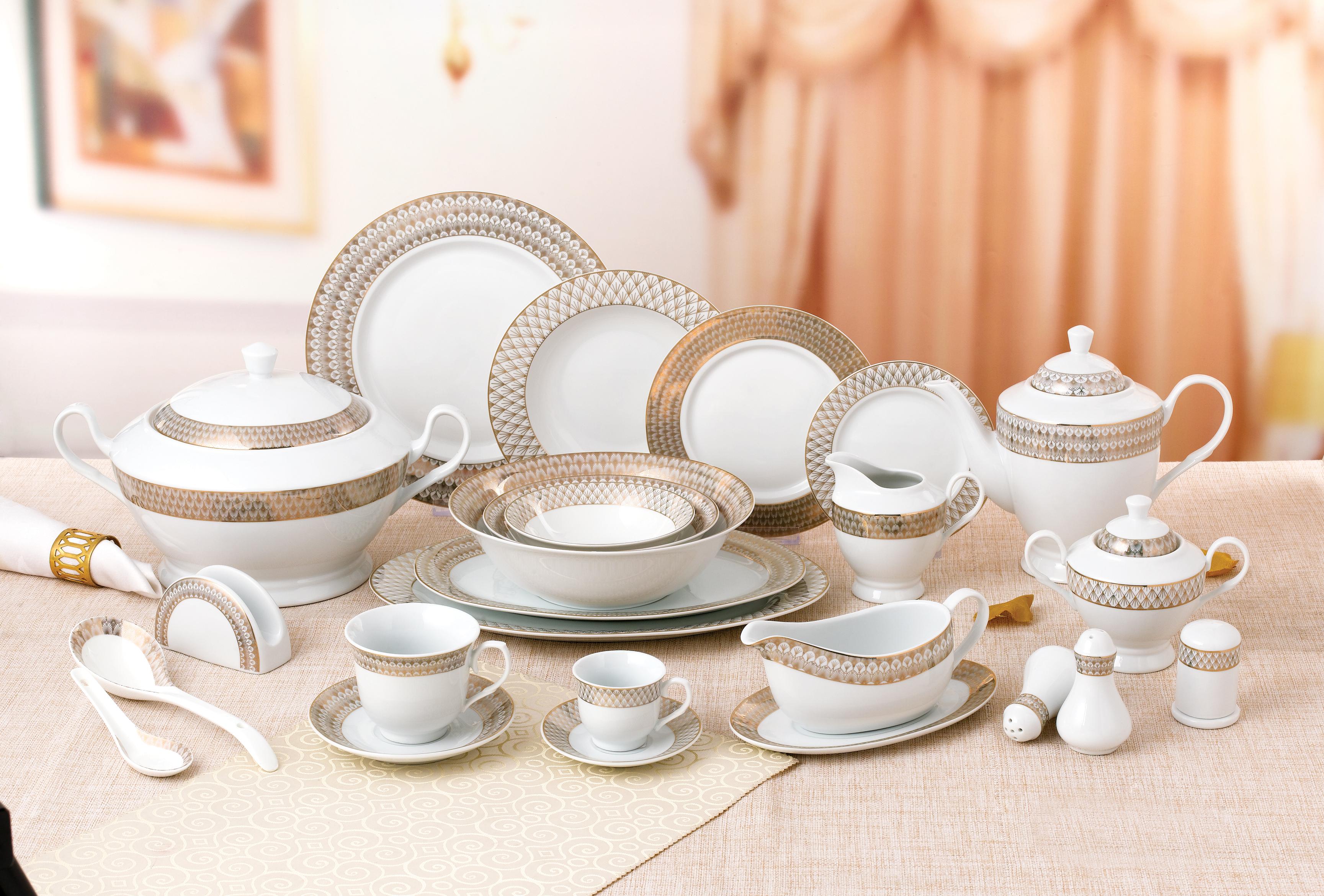 Round Dinner Set 132pcs/86pcs/72pcs/60pcs