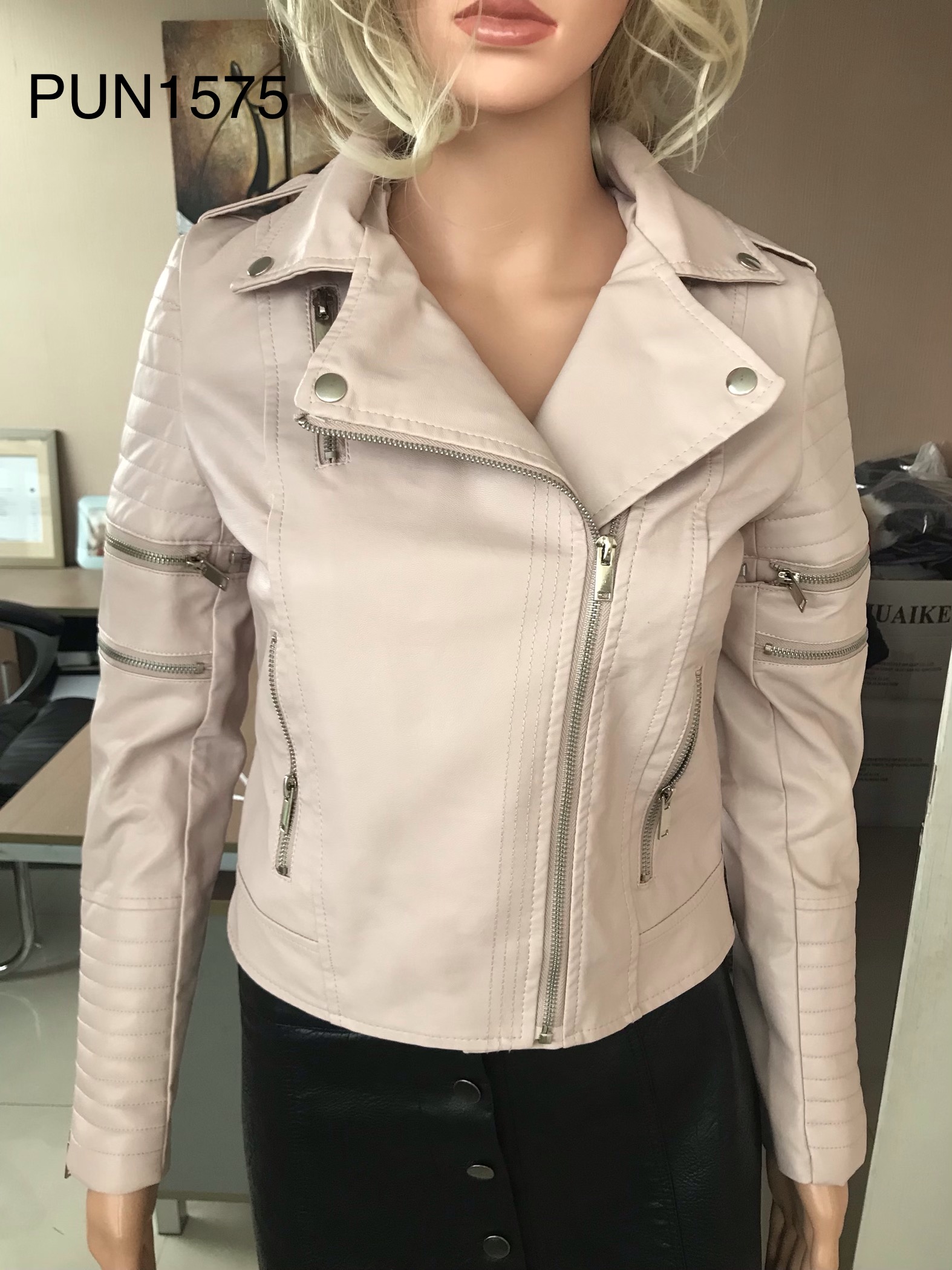 Ladies Pu Jacket Pun1575