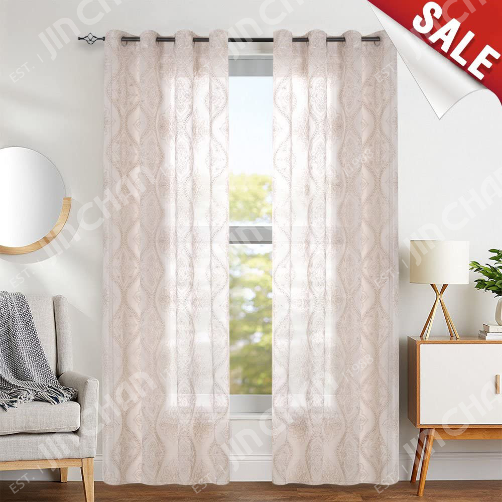 Embroidered Sheer Curtains