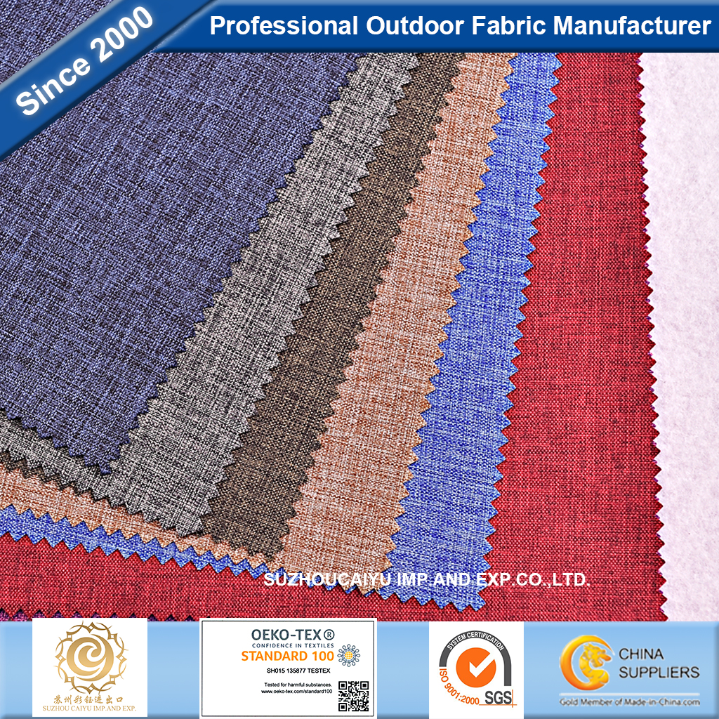 Polyester 300D Cationic Oxford PVC Fabric for Bag/Luggage