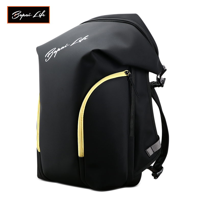 new design 2020 men leather backpack duffel bag outdoor travel sport backpack casual plain unisex shoulders backpack