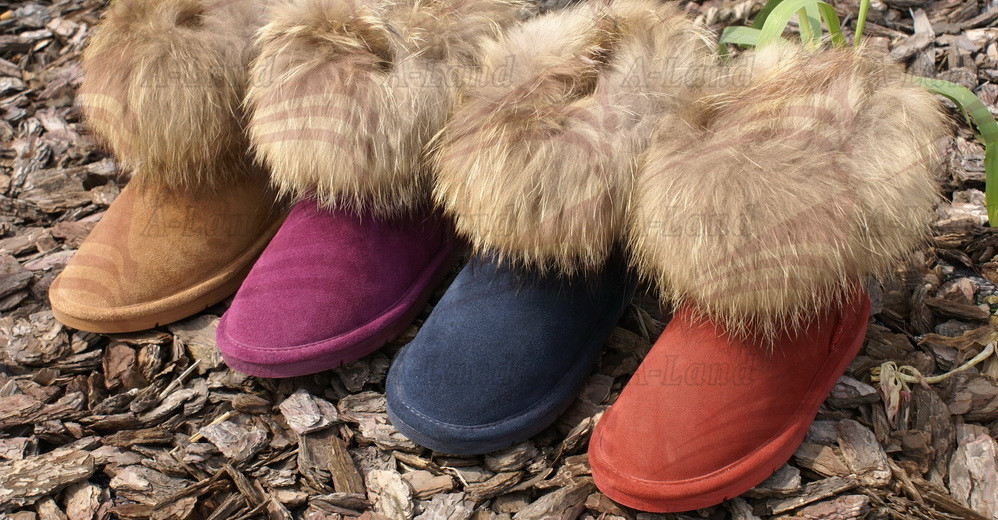 Snow Boot- Raccon Fur Cuff