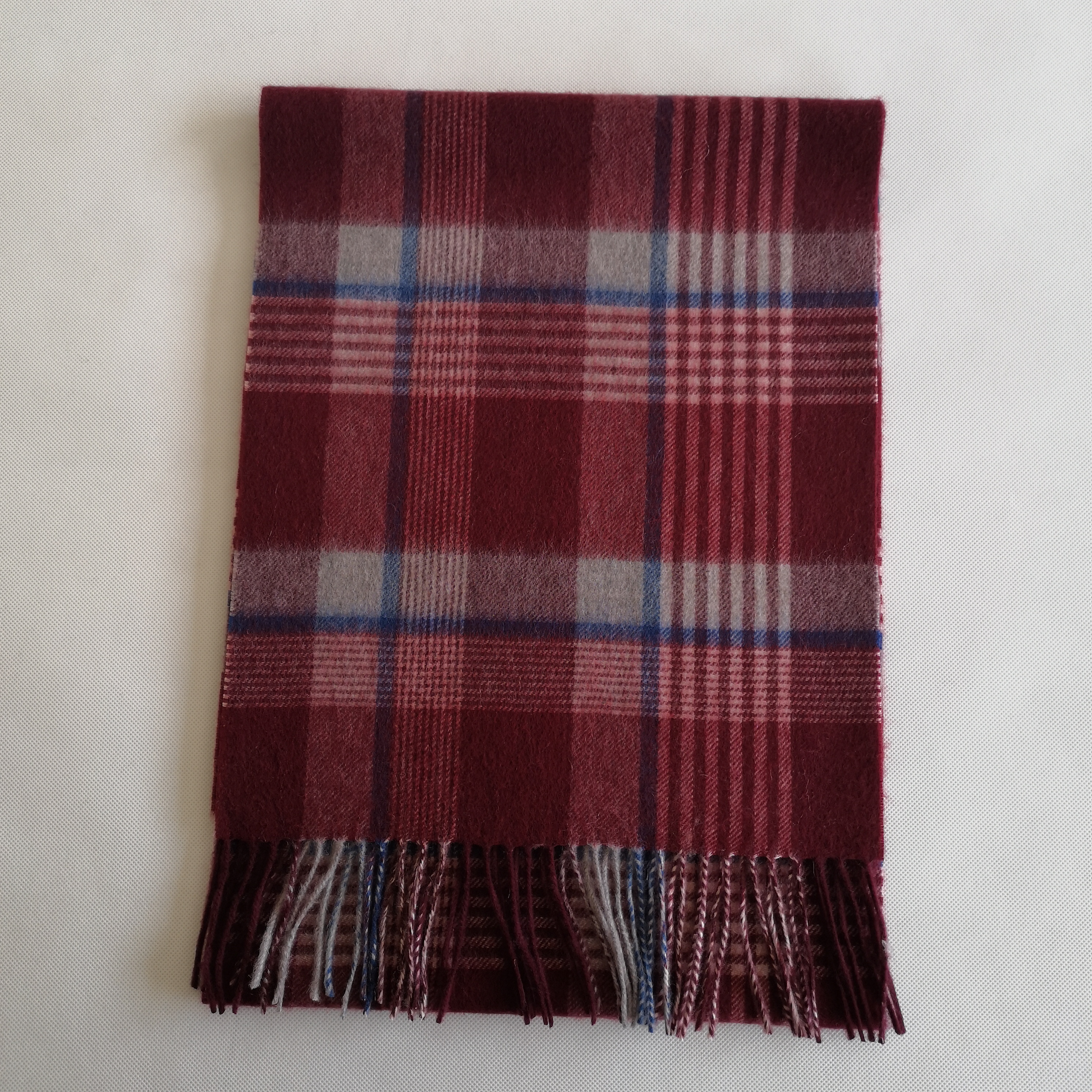 Woolen cashmere Plaid Scarf