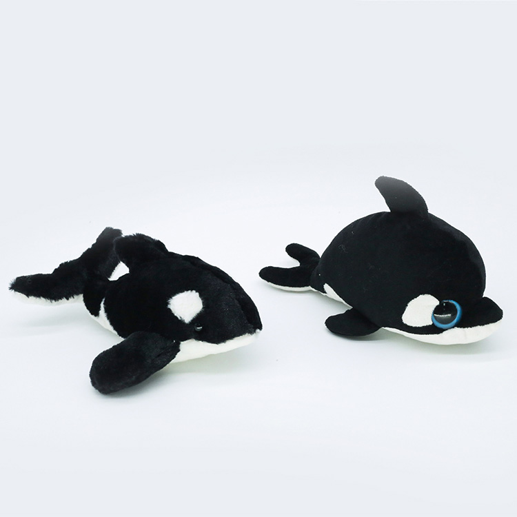 Cheap custom orca whale plush toy